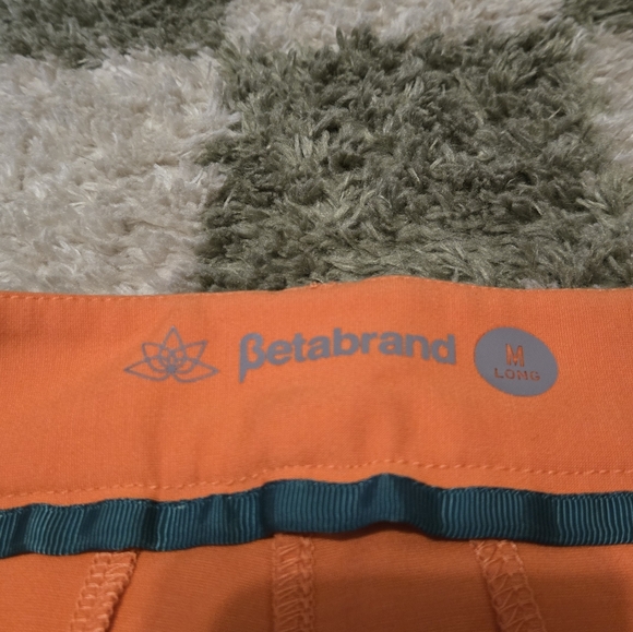 Betabrand Women's Casual Orange Pants - Picture 5 of 10